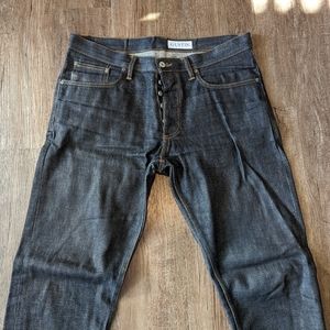 Gustin Jeans #113 Black 2.1 Selvedge Sz 36 straight